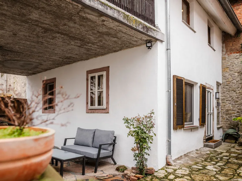 Das Ferienhaus Zum Goldschmied von außen, in Maidbronn bei Rimpar