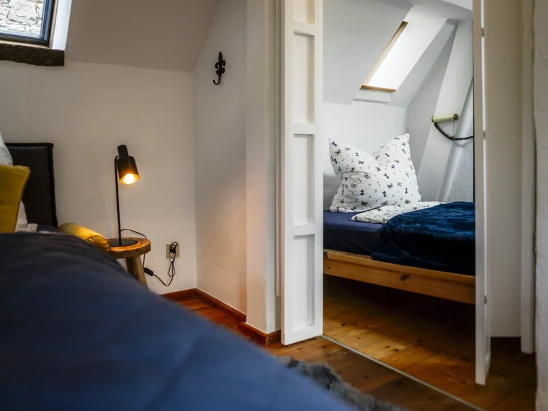 Das Kinderzimmer in der Dachnische des Ferienhauses