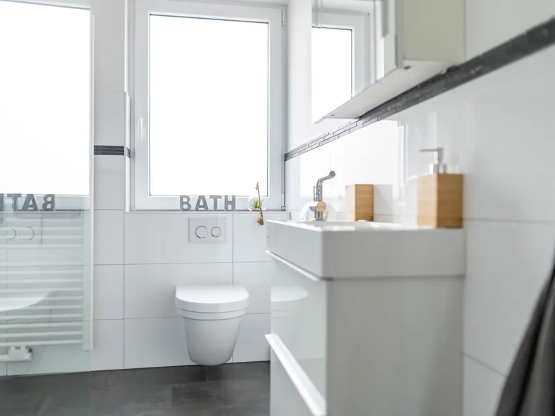 Das Badezimmer der Ferienwohnung Heimatgefühl
