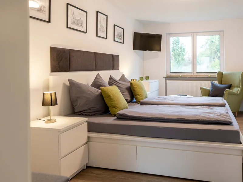 Das zweite Schlafzimmer der Ferienwohnung